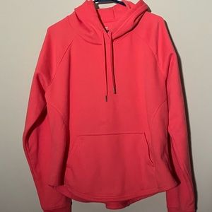 Tek Gear Women’s Ultra Soft Fleece Pull-Over Hoodie White Light Pink - Size L